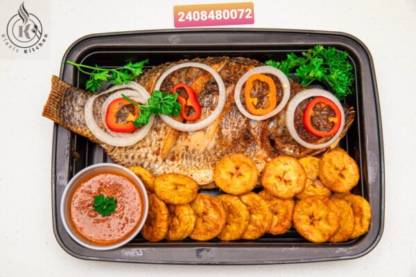 Grilled Fish and Plantain